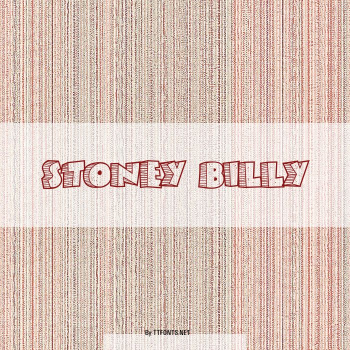 Stoney Billy example